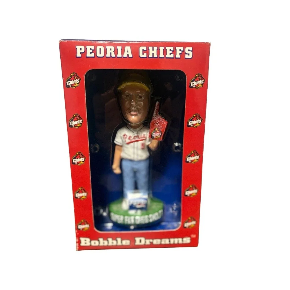 Vintage 2002 Midwest League Peoria Cheifs Super Fan‎ Bobblehead SGA NIB MWL